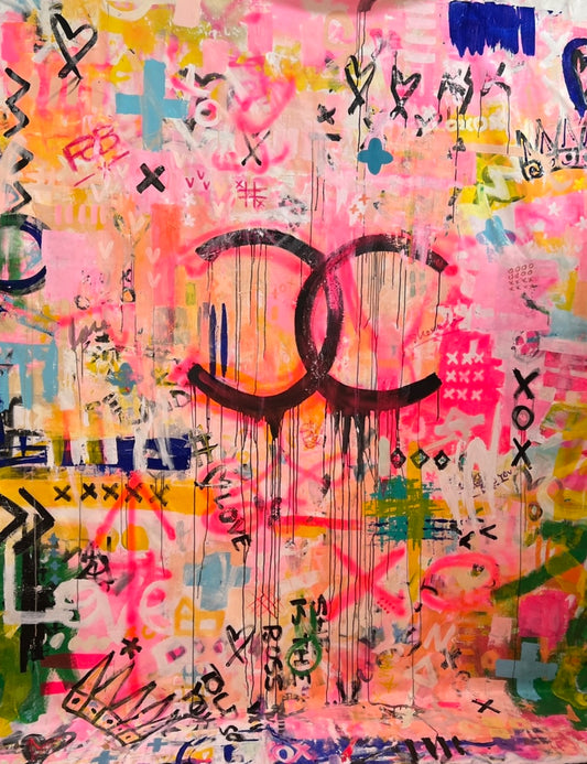 HAPPY BIRTHDAY LIZ - an original on canvas SOLD
