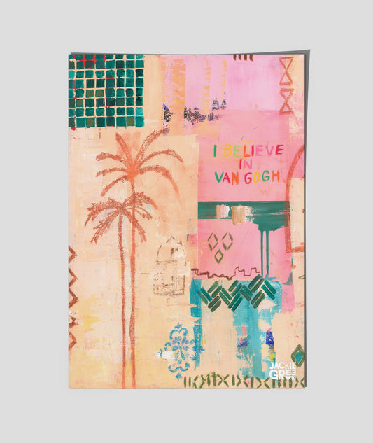 SUNSET SIPS MARRAKESH - poster 1 by Jackie Green