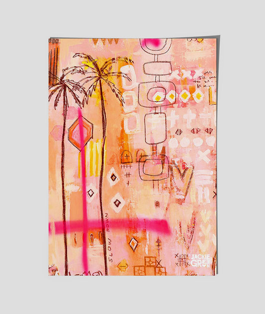 SIPPING LEMONADE at THE PARKER no 1 poster by Jackie Green