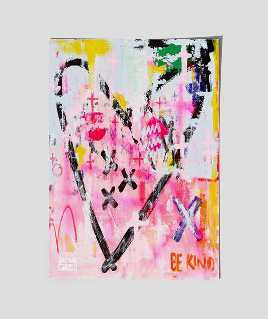 BE KIND poster by Jackie Green