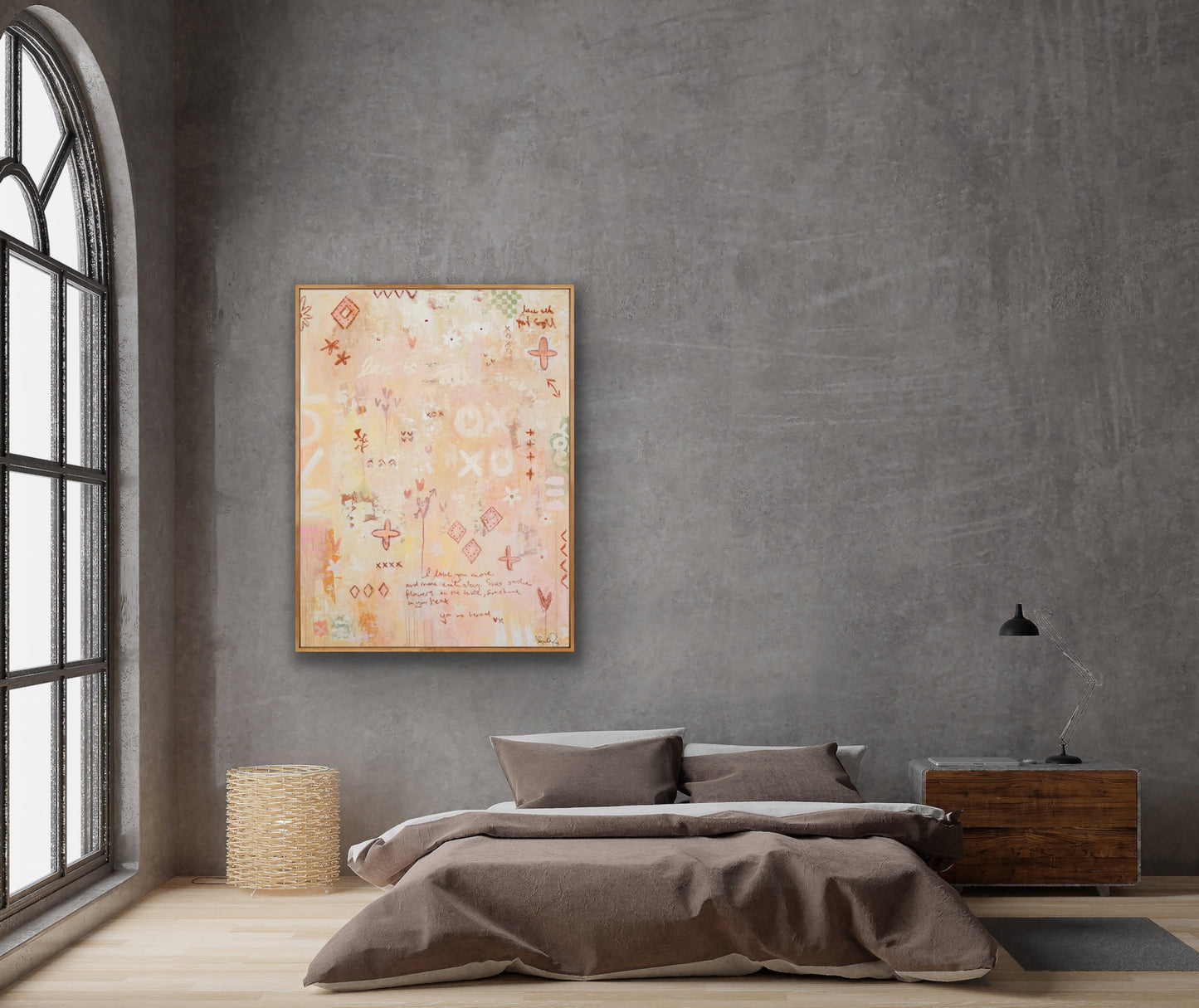 I LOVE YOU......Just the way you are  - an original on canvas (SOLD)