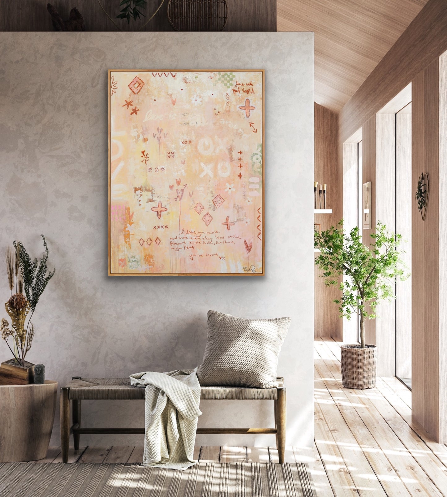 I LOVE YOU......Just the way you are  - an original on canvas (SOLD)