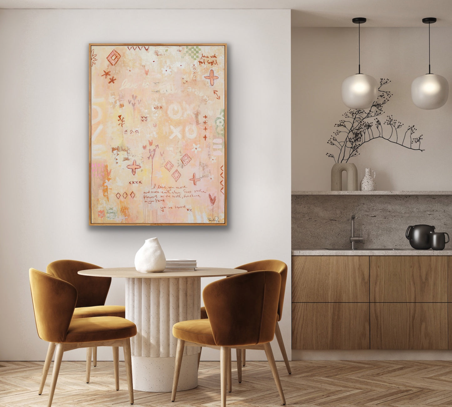 I LOVE YOU......Just the way you are  - an original on canvas (SOLD)