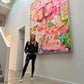 HAPPY BIRTHDAY LIZ   - an original on canvas SOLD
