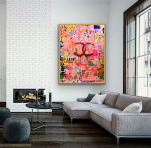 HAPPY BIRTHDAY LIZ   - an original on canvas SOLD