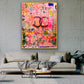 HAPPY BIRTHDAY LIZ   - an original on canvas SOLD