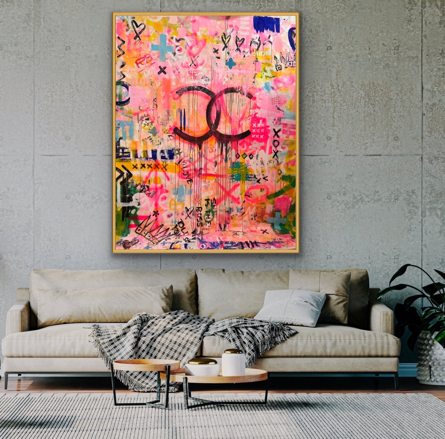 HAPPY BIRTHDAY LIZ   - an original on canvas SOLD