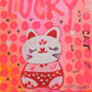 LUCKY CAT   poster by Jackie Green