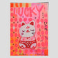LUCKY CAT   poster by Jackie Green