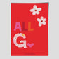 All G  - A poster by Jackie Green (in red)