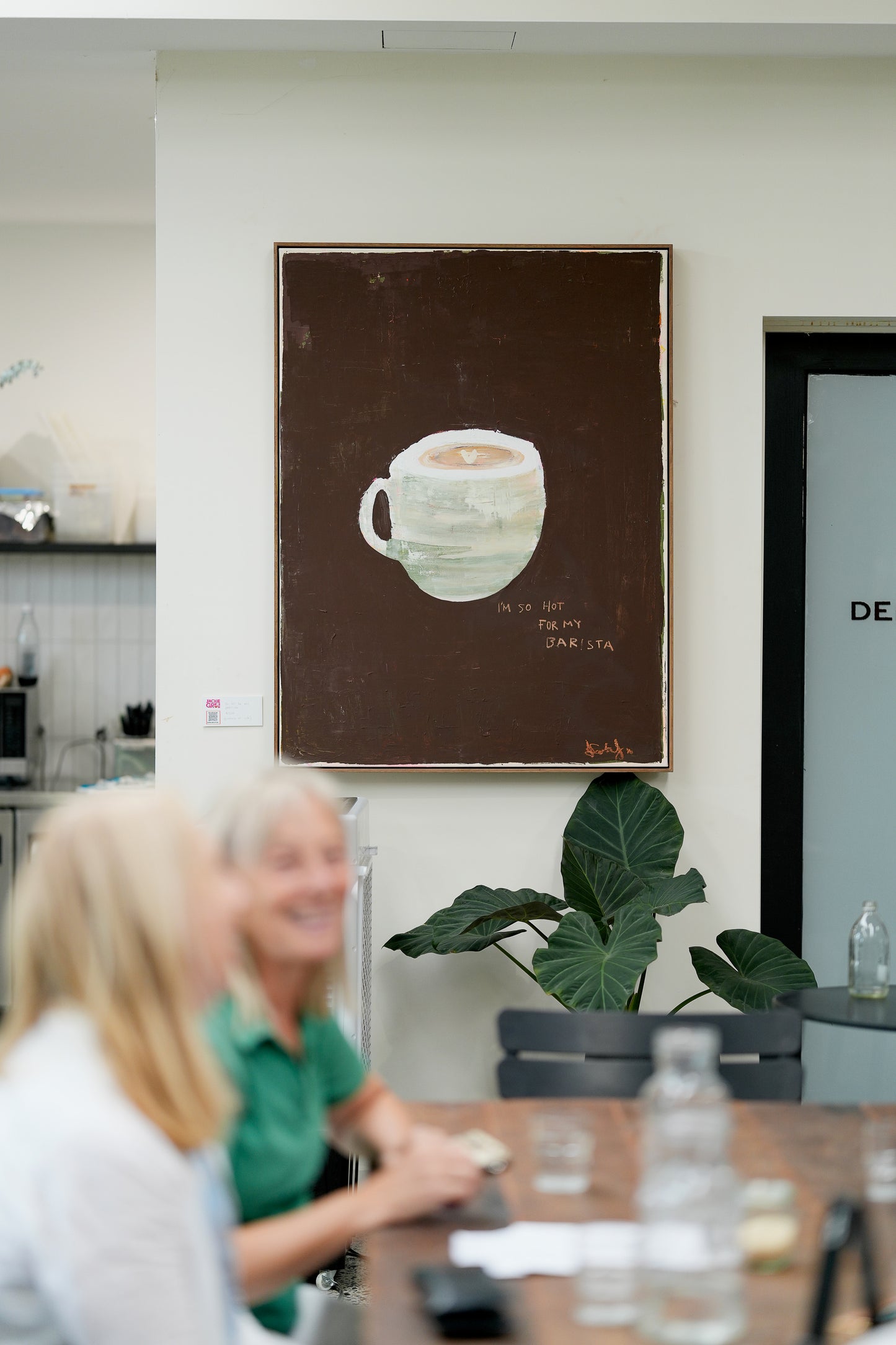 I'M SO HOT FOR MY BARISTA      poster by Jackie Green