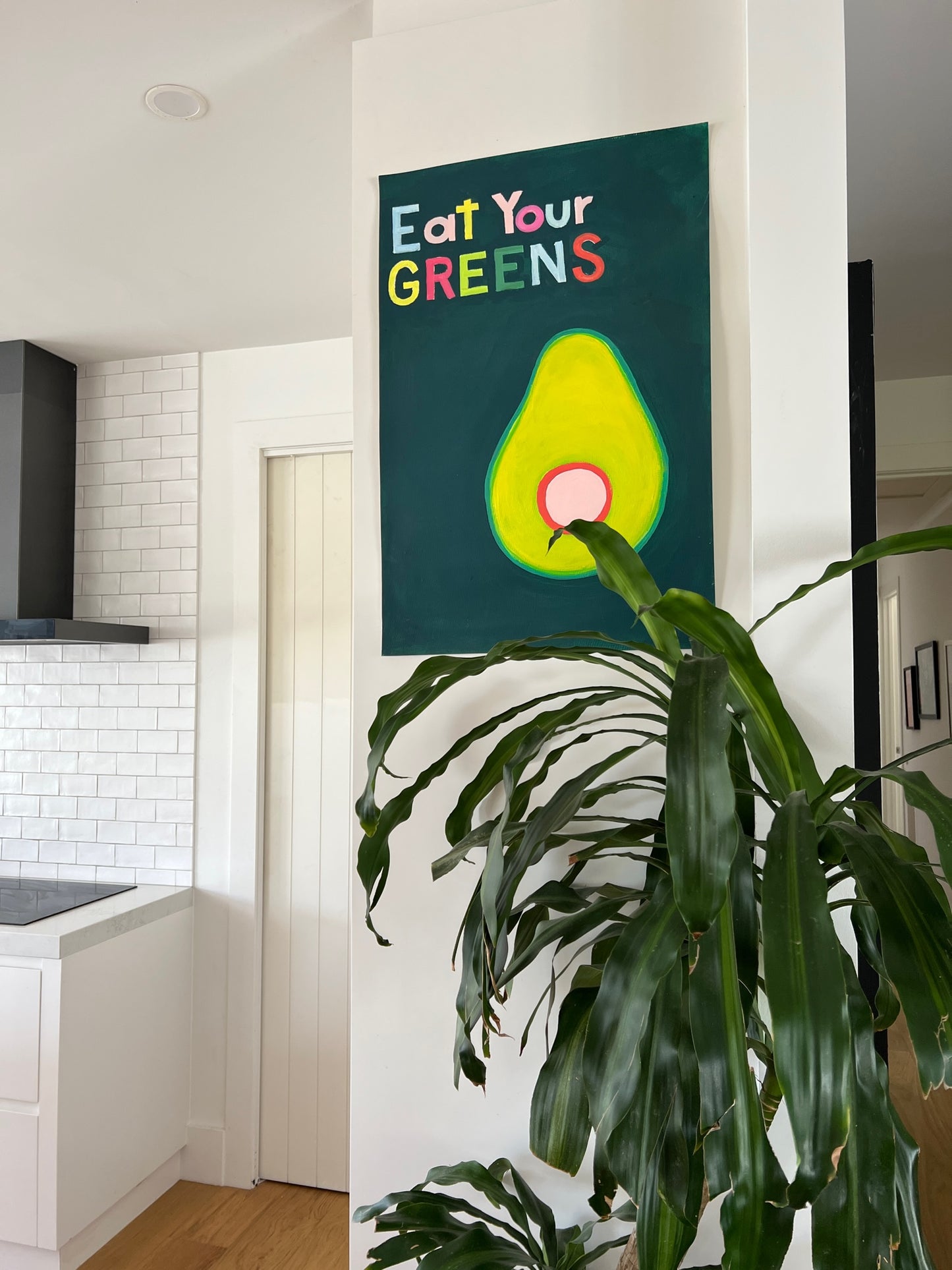 Eat Your Greens     poster by Jackie Green