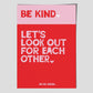 BE KIND        poster by Jackie Green